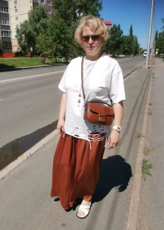 Оксана до работы со стилистом